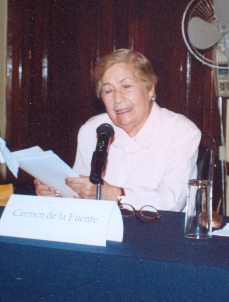 La poeta Carmen de la Fuente.