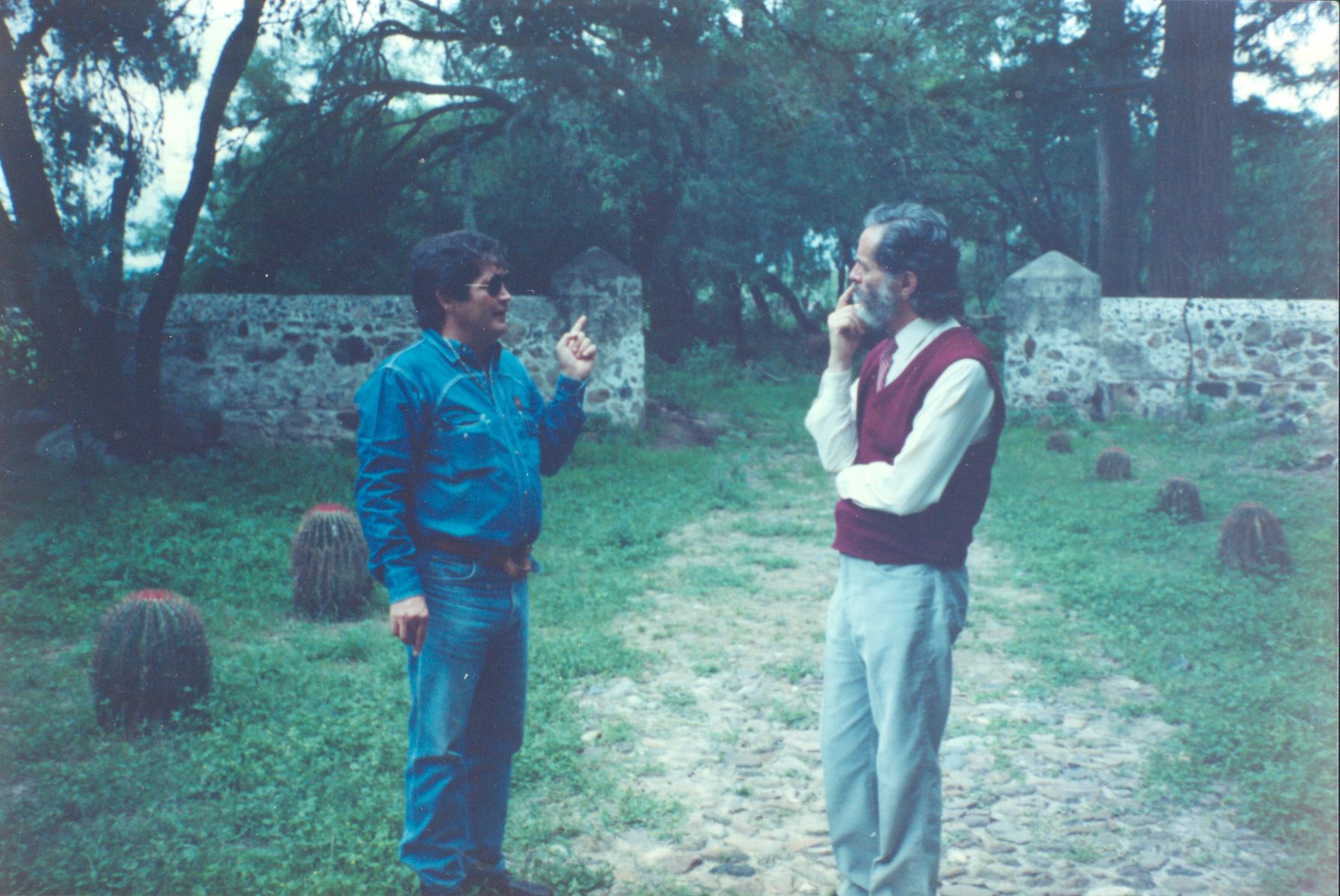 Samuel del Villar y Enrique en la Hacienda de Peotillos